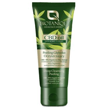 BIOTANIQ -  BIOTANIQE CBD Oil anti-aging therapy peeling do twarzy głęboko oczyszczający 75ml